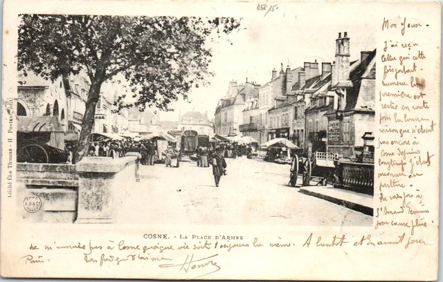 58 COSNE SUR LOIRE - A corner of the place d'armes -