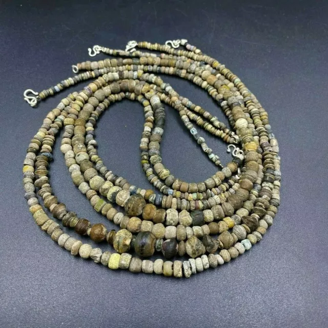 Old Beads Ancient Roman Glass Antiquities Jewelry Necklace Lot Whole Sale