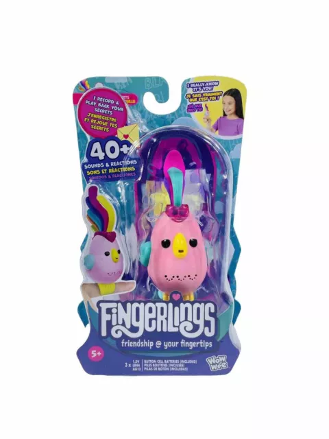 Fingerlings Sweet Tweets Interactive Debbie Bird 40+ Sounds & Reactions Pink