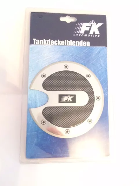 Tankdeckelblende Fuel Cap ALU Look Abdeckung * ca. Ø 132 FK-Automotive universal