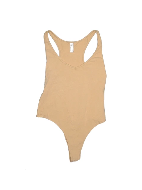 American Apparel Women Brown Bodysuit L