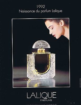 PUBLICITE ADVERTISING 114 1993 LALIQUE Naissance d'un parfum 