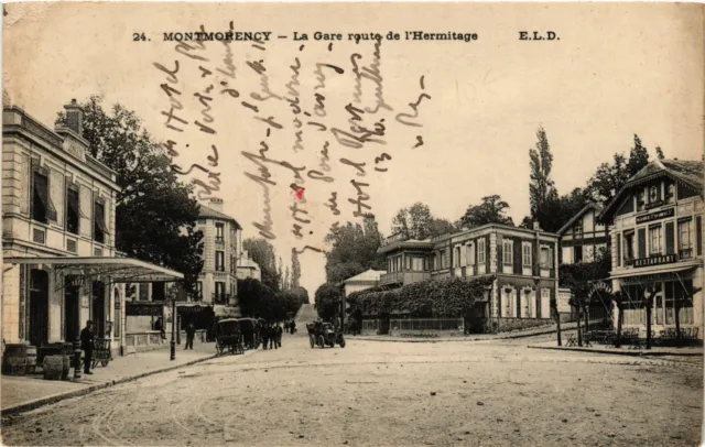 CPA AK MONTMORENCY - La Gare route de l'Hermitage (380843)