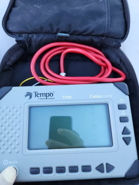 Tempo CableScout TV90 Coax CATV TDR Cable Tester *For Parts - Not Working*