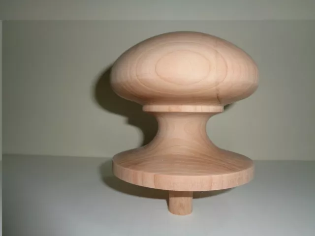 WOOD FINIAL UNFINISHED FOR  NEWEL POST FINIAL OR CAP  Finial #102