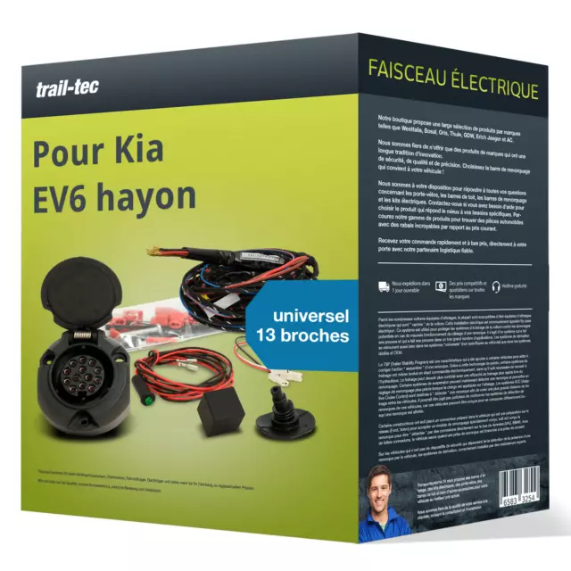 Faisceau universel 13 broches pour KIA EV6 hayon type CV trail-tec TOP