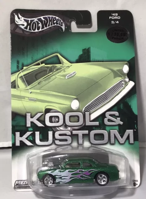 Hot Wheels Kool & Kustom '49 Ford Metallic Green  #3/4  Limited Edition 1/20,000