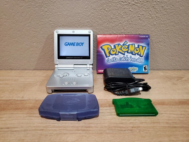 ゲームボーイアドバンスSPとカセット4つ ~SP専用ポケモンケースと攻略