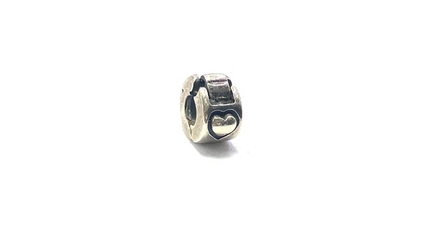 Genuine Silver 925 Chamilia Heart Clip Charm  PH1438