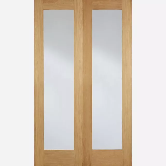 LPD Internal Hemlock Unglazed Rebated Pairs Pattern Doors