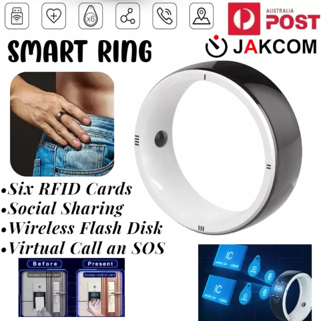 Smart Rings NFC Multifunctional Waterproof Intelligent Ring Smart Wear  Finger Digital Ring Smart Accessories Valentine's Day Gifts for Her/Him