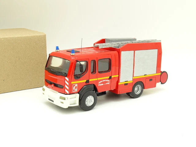 Eligor SB 1/43 - Renault Midlum 220 Double Cabine FPTL Camiva Alufire3 Pompiers