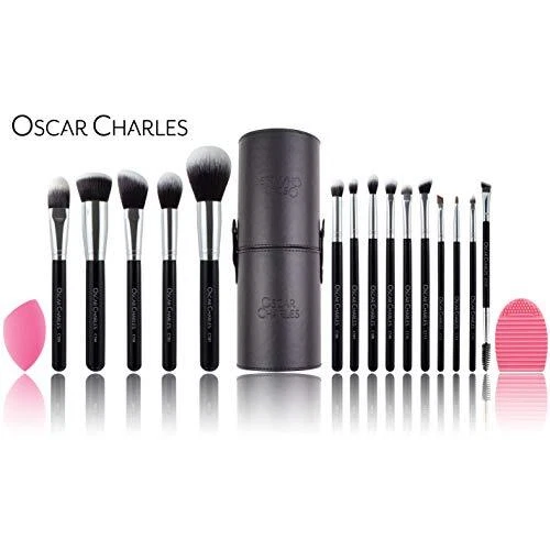 Oscar Charles 17 Pezzi Set di pennelli per trucco professionale con frullator... 2