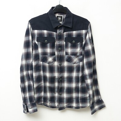 Triton G Star Raw 'Randonneur Perth Triton Chemise'M Hommes Boutonné à Carreaux Coton 