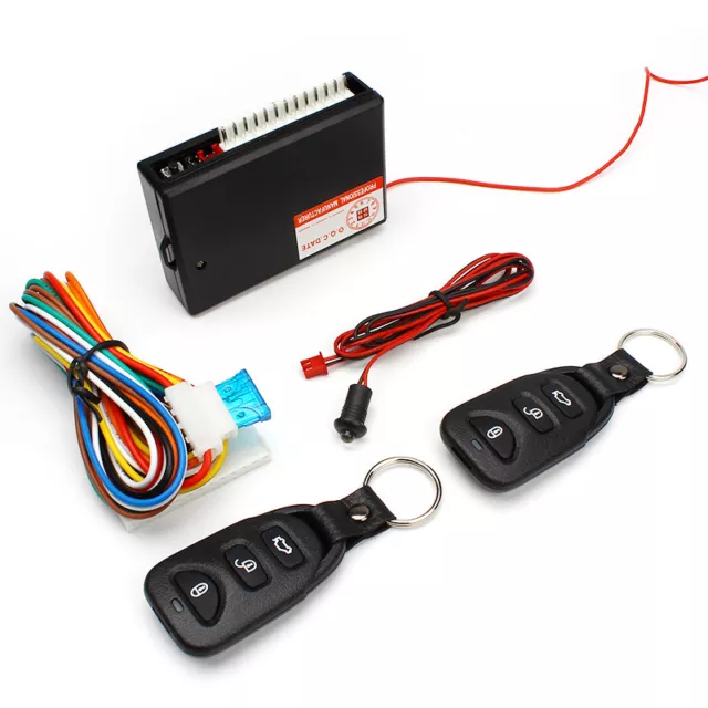 Car Alarm System Security Central Locking Door Lock Keyless Remote Set 2
