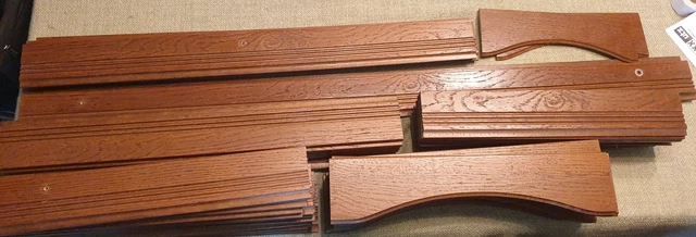Listelli decorativi/listelli da parete armadio - legno duro chiaro - decorazione rovere rustico.
