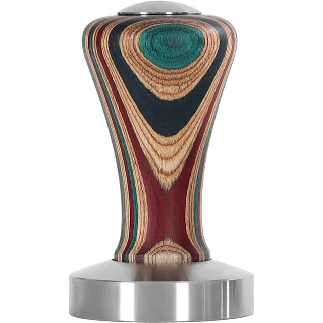 Manico in legno 58 mm manomissione caffè base acciaio inox pressa polvere martello solido Z5G2