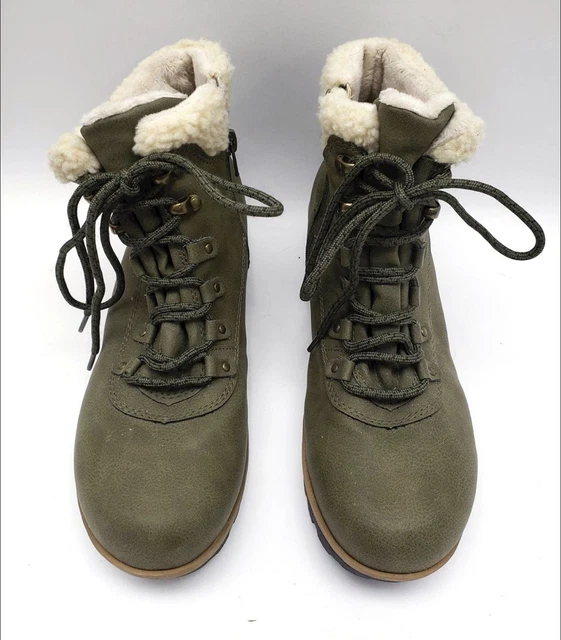 Women's JBU Green Lace Boots 8.5W