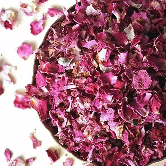 Sun Dried Rose Flower Petals Edible Natural Organic Soap Food Free Ship