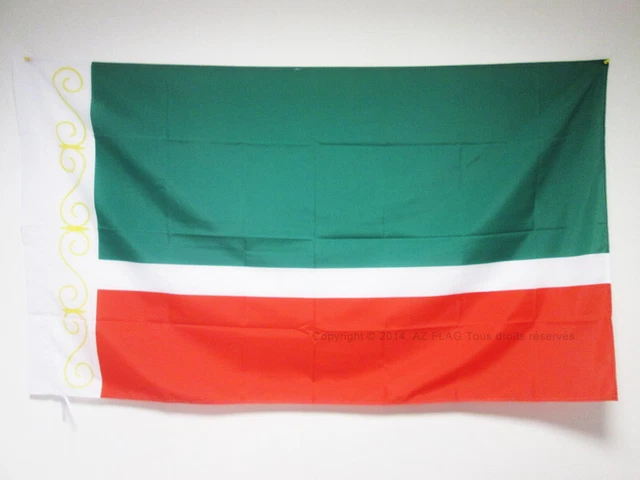 Bandiera Cecenia 150x90 Cm AZ FLAG – Repubblica Cecena, Russia, Con Foro Per Asta, Per Interno/esterno - 2