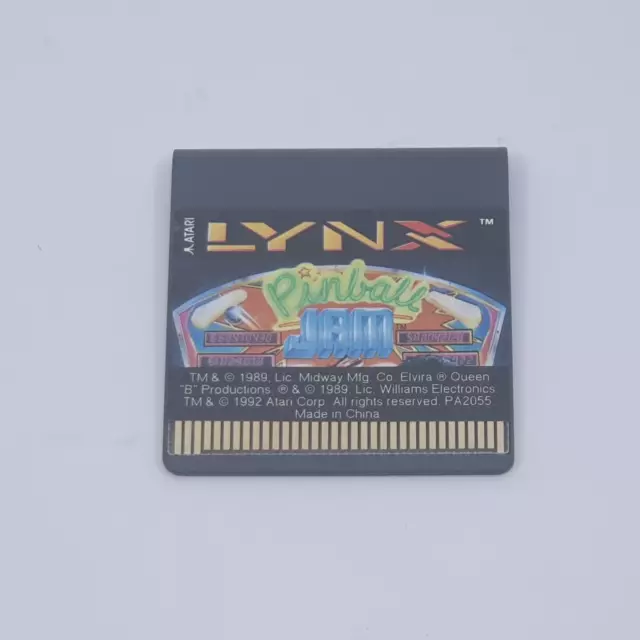 Atari Lynx Game Cartridge - Pinball Jam - Cartidge Only