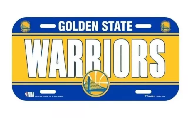 Golden State Warriors Nummernschild, 30,5 x 15 cm, NBA Basketball, NEU