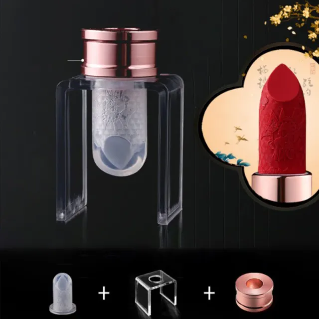 3pcs/set Silicone Lipstick Mold Aluminum Ring Mould Holder DIY  Crafts Toolss-q-