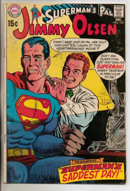 DC Comics Superman`s Pal Jimmy Olsen #125 December 1969 F+