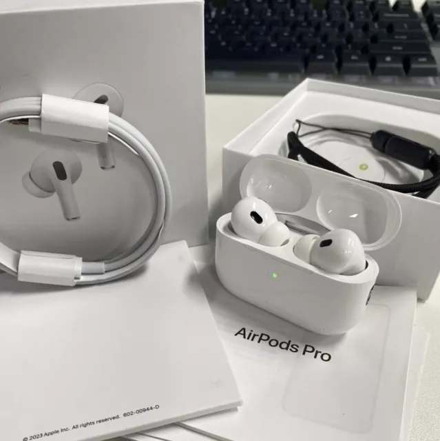 Apple AirPods Pro (2nd Generation) Earbuds Earphones With Charging Case/Lanyard