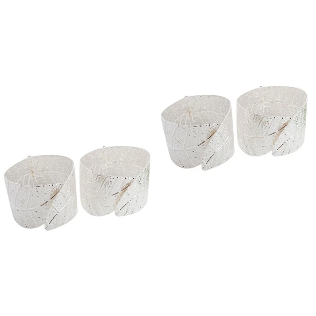4 Pcs Alloy Leaf Curtain Tie Buckle Window Holdback Drape Tiebacks