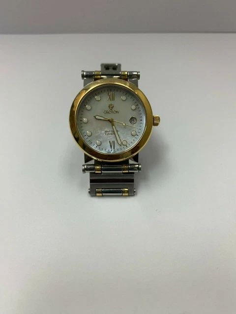 UNISEX CROTON EQUATOR Watch 18K GOLD Stainless Steel Swiss Quartz 234.49 PicClick