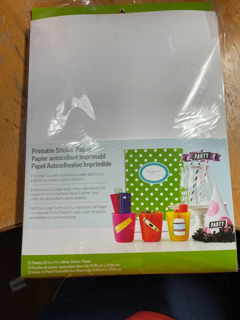 CRICUT PRINTABLE STICKER Paper, 19 Sheets, $14.95 - PicClick