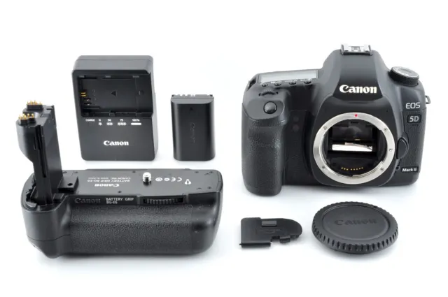 Canon EOS 5D Mark II Digital SLR Camera Body + Battery Grip GB-E6 [Near MINT]^