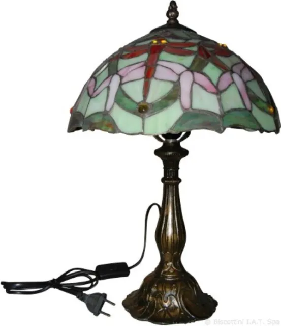 Lampada da tavolo Tiffany soggiorno salotto  lampada in bronzo