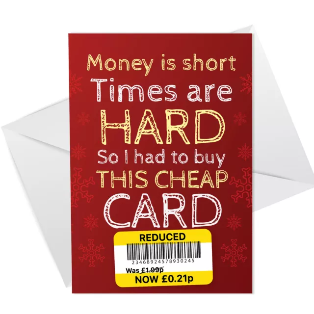 Funny Joke Card For Mum Dad Brother Sister Friend Christmas Card For Him Her