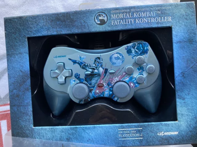 Rare Sub-Zero Mortal Kombat Fatality Controller PS2 Midway Blue