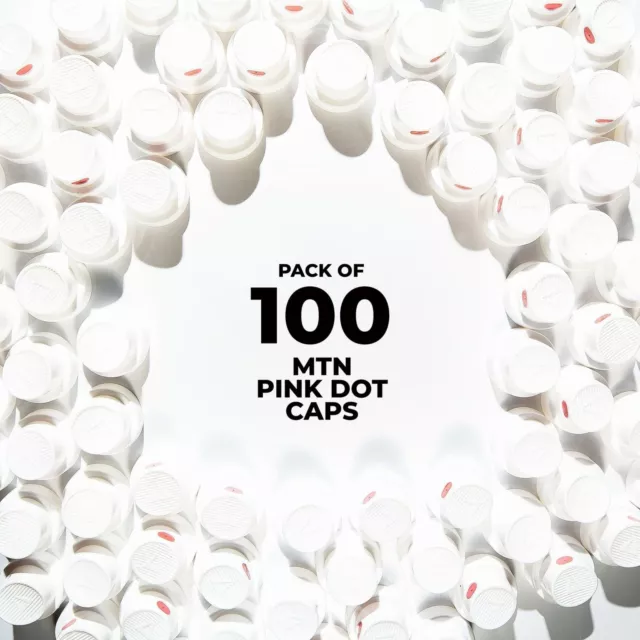 MTN Pink Dot Caps - 100 Pack