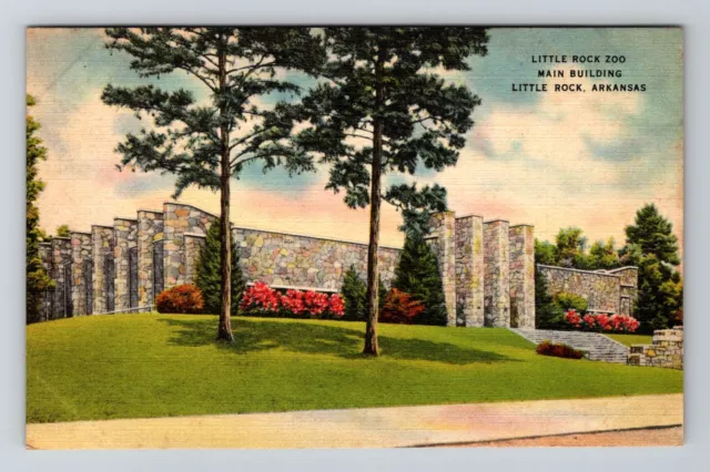 Little Rock, AR-Arkansas, Little Rock Zoo Main Building , Vintage Postcard