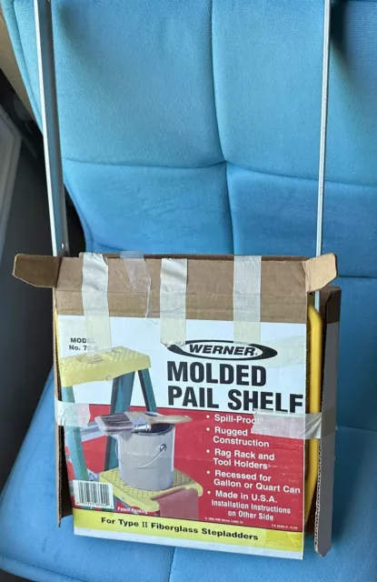 Werner Molded Pail Shelf 76-9 Spill Proof For Quart Gallon Paint Stain Cans