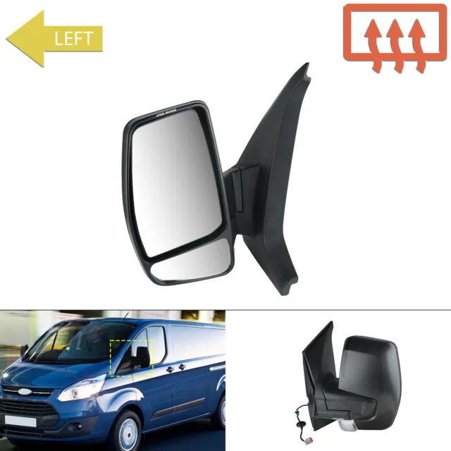 1pc Left Side Wing Door Mirror Indicator Electric For Ford Transit Custom 12-20