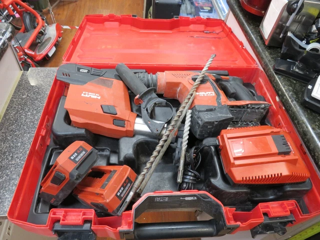 HILTI Good Hammer Drill TE 6 A22  TE DRS-6-A Dust Collector +2 22v batteries