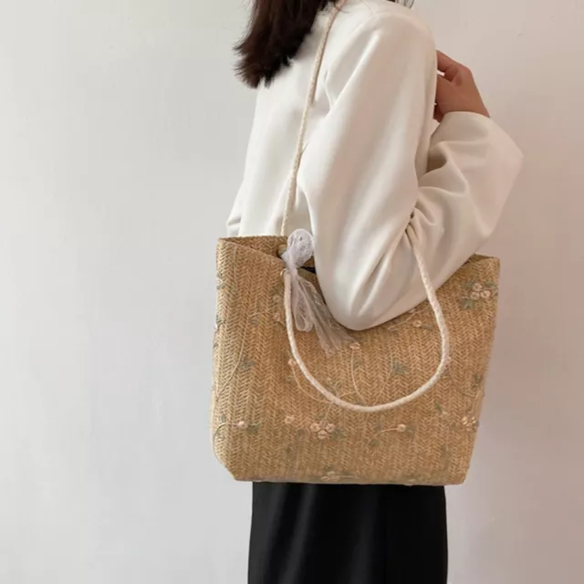 Sac seau à la mode avec motif tissé parfait pour les activités estivales