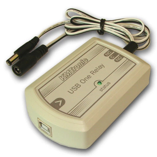 KMTRONIC USB SINGLE Channel Relay Card, Serial Relay Relay Board, BOX