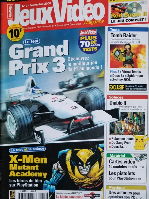 JEUX VIDÉO MAGAZINE n°2 - Test & Soluce DIABLO II - X- MAN MUTANT