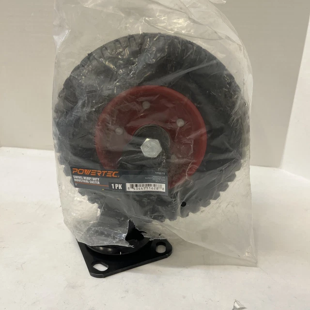 NEW POWERTEC SWIVEL Heavy Duty Industrial Caster, 8 Inch (17051)