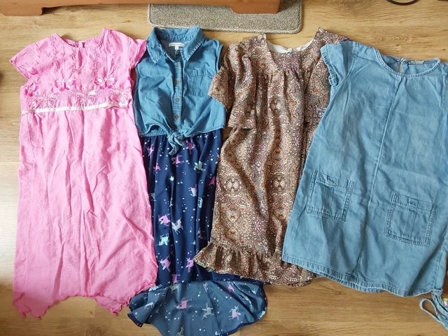 Girls Age 7-8 Years Pretty Summer Dress Bundle
