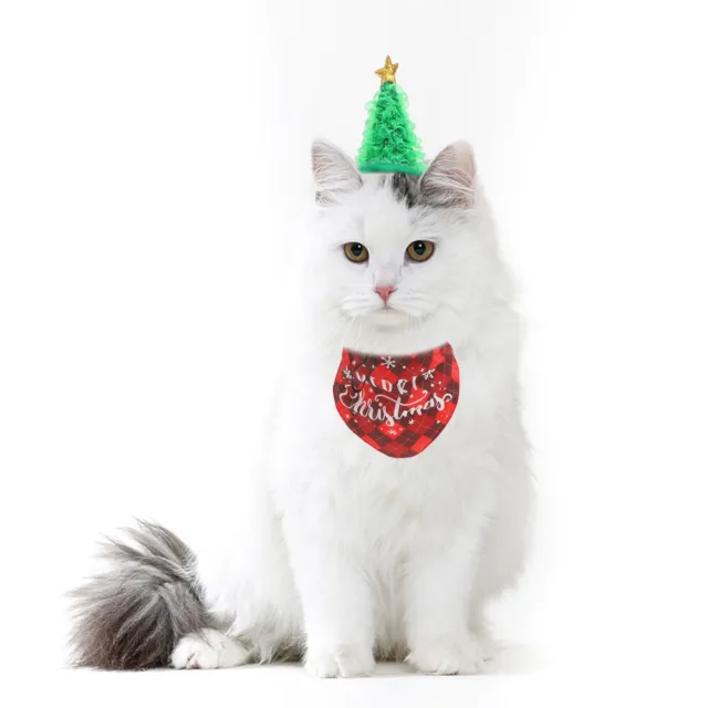Disfraz de Navidad para mascotas gorro de Navidad ropa ajustable