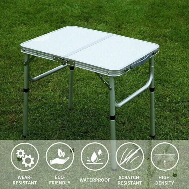 Camping Folding Table Picnic Outdoor Foldable Tables Aluminium Portable BBQ Desk 2