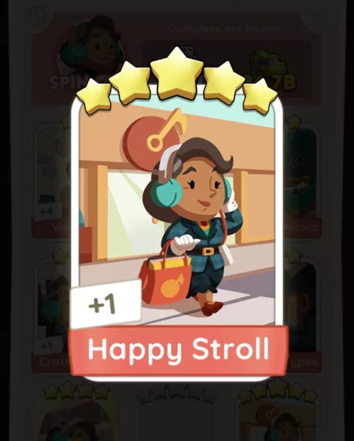 Monopoly Go - Happy Stroll - ADESIVO 5 STELLE