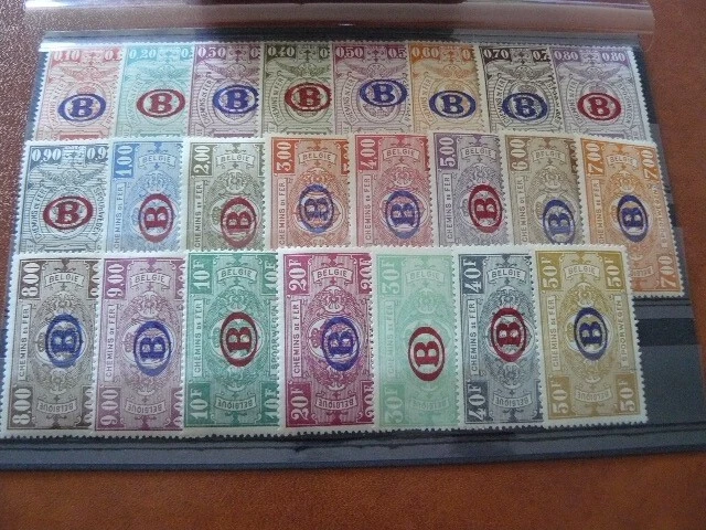 Belgique Cob N° Tr 213 A Tr 235 Neufs* Avec Charniere